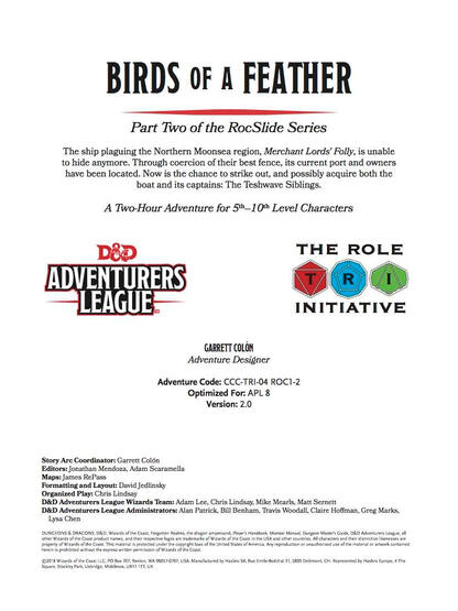 Birds of a Feather Adventure Cover